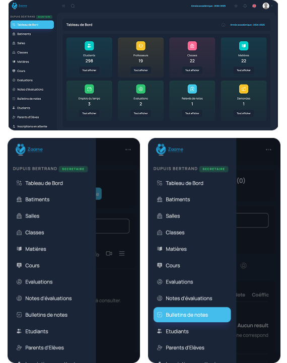 Zaame : Logiciel de gestion scolaire gratuit | Inscrivez-vous